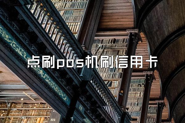 点刷pos机刷信用卡