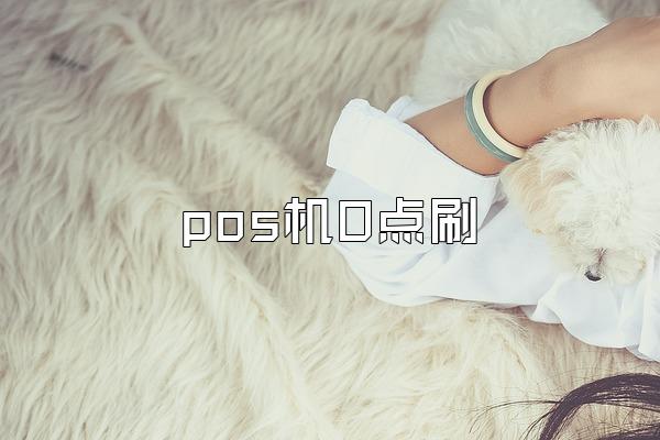 pos机0点刷